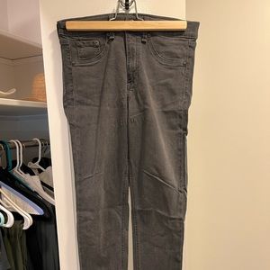 Rag and bone. Women’s gray jeans. High rise.
